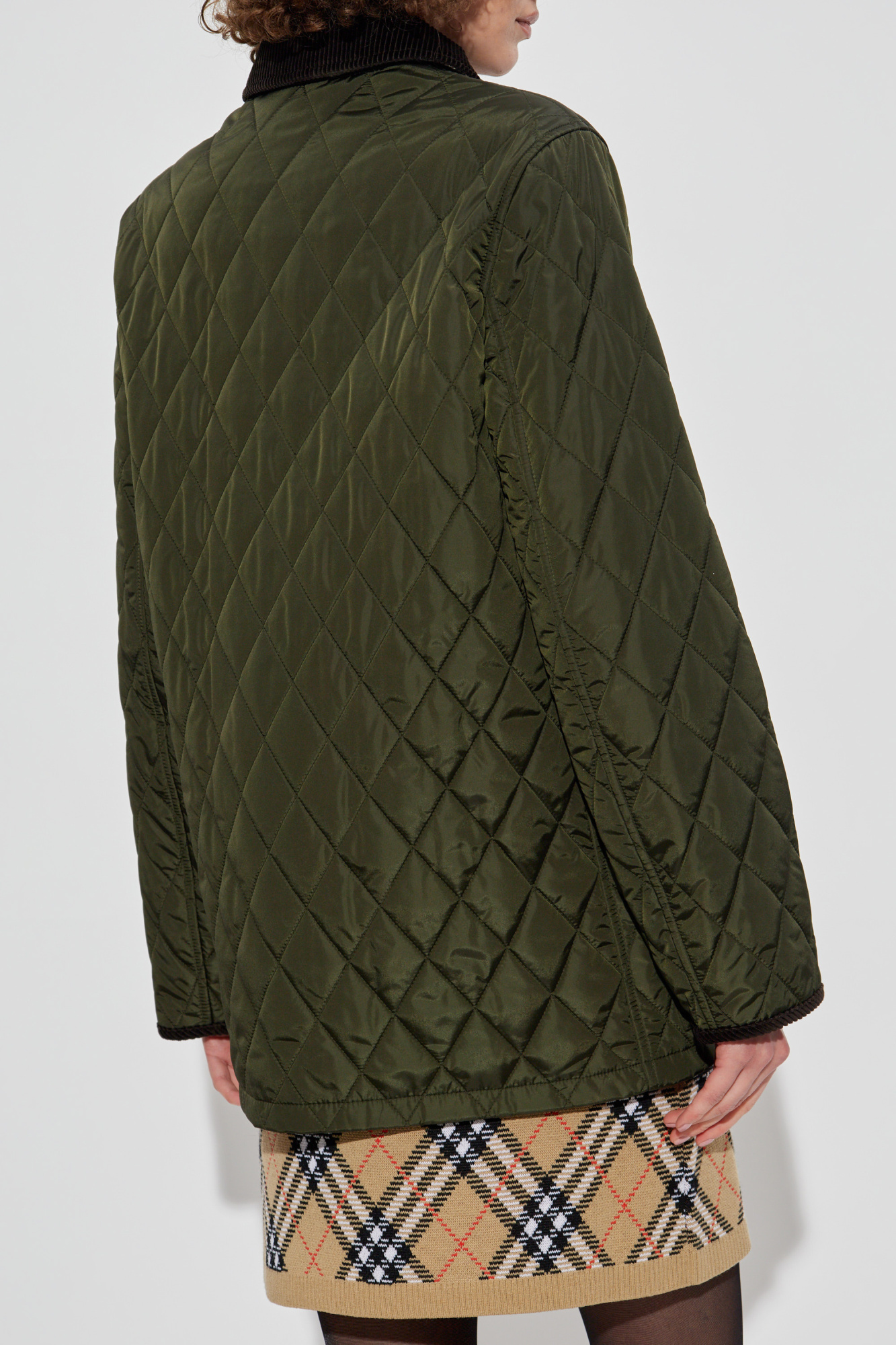 24AW new/Burberry キルティングコート Coat Green Authentic Burberry Women Quilted Jacket Coat Green | eBay